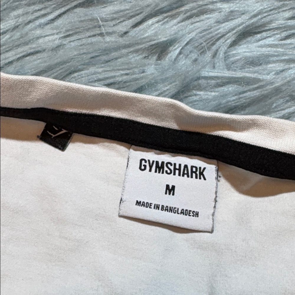 Gymshark Legacy Drop Arm Tank White Black sz M - Picture 5 of 7